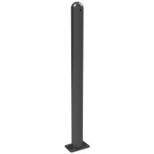 Ornamental bollard | Series 4077B | � 76 mm | stationary, to be fixed by plugswith base plate 100 x 150 mm